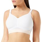 Triumph Triaction Hybrid Lite P Padded Non-Wired Sports Bra White (0003) 36D CS