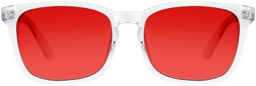 TIJN Sleep Glasses for 99.9% Blue Green Light Blocking Dual AR Coatings Red Lens for Computer Gaming Reduce Eyestrain