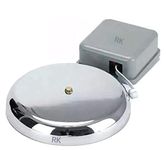 RK Metal Automatic School Timer Gong Bell With Loud Sound- Used in Schools, Colleges, Factories, Industries (4inch, Silver)