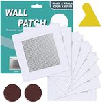 8 Pack 4'' By 4'' Wall Repair Kit, Aluminum Wall Repair Patch for Drywall, Self-Adhesive Plaster Repair Patches for Holes, Heavy Duty Mesh Drywall Plasterboard Repair Patch Kit for Ceiling Hole