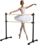 NBYTLT 4Ft Double Ballet Barre, 1.2M Adjustable Freestanding Ballet Barre