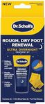 Dr. Scholl's Rough, Dry Foot Renewal Ultra Overnight Treatment with Overnight Foot Cream 3oz with Aloe, Coconut Oil & Urea and Heel Sleeve Socks, Deeply Moisturize & Soften Feet, Dermatologist Tested