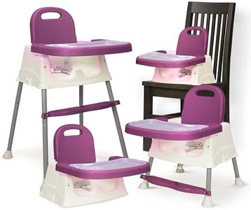 LuvLap 4 in 1 Convertible Baby High Chair with footrest, Convertible to High Chair, Low Chair, & Booster Seat, Essential for Baby Feeding (Purple)
