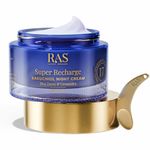 Ras Luxury Oils Super Recharge Night Cream with Bakuchiol (Natural Retinol) & Peptides| Anti-aging Formula | Hydrates & Strenghten Skin Barrier | Reduces Fine Lines & Wrinkles | Luxury Skincare | 50gm