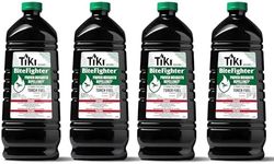 TIKI BiteFighter® Mosquito Repellent Torch Fuel 3/4 Gallon (100 oz.) 4-Pack, Citronella & Cedar Formula for Mosquito Repellency, Easy Pour Bottle, Use with Torches & Table Torches, Outdoor & Backyard