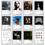 Thepaper9store Pack of 12 - Drake Music Album Art Wall Posters 8.2x11.8 inch Adhesive Tape Attached Wall Decor Posters, Music Posters, Wall Art For Bedroom, Living room, Office (Drake)