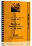 Allis Chalmers TS-500 Backhoe Attachment Operators Manual