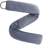 My OLi 36" Under Door Draft Stopper Heavy Duty Door Draft Blocker Noise Dust Wind Stop Soundproof Energy Saver for Indoor Home,Light gray