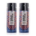 Wild Stone Legend Deodorants for Men, Long Lasting Masculine Body Spray, Pack of 2 (225ml each)