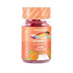 Vitamin C for Kids - Sugar-Free & Gluten-Free - 40mg Vitamin C and Zinc - Vitamin C Gummies with Vitamin B6, B12 - Vegan Kids Vitamins - Chewable Immune System Booster - 1 Month Supply - Novomins