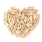 300 Pcs Wooden Dowels Assorted, M6 M8 M10 Wood Plugs Dowel Rods, Woodwork Pins Tapered and Ribbed for Grooved Fluted, Craft, DIY, Carpentry