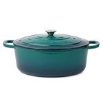 Larder & Vine Enameled Cast Iron Oval Dutch Oven | 8QT (Bondi)