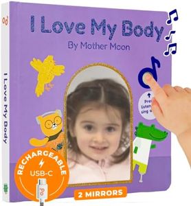 Cali's Books I Love My Body Musical Book for Toddlers 1-3 by Mother Moon - Great Books for 1 Year Old and Books for 2 Year olds About Self-Love | Emotions Books for Toddlers 1-3