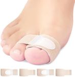 Niupiour Fabric Hammer Toe Wraps, 8 Pack of Toe Bandages Protectors, Toe Corrector for Overlapping Toes, Toe Splints for Crooked Toes, Curled Toes, Bent Toes and Broken Toes