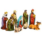 Kurt Adler 8" Resin Table Piece Nativity Set (Set of 9), 9