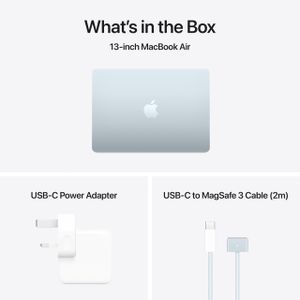 Apple MacBook Air 13-inch Laptop – M4 Chip, Sky Blue