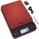 QP Shipping Scale, 86lb/0.1oz Digital Scale for Packages, Postal Scale with Hold/Tare Function, Back-lit LCD Display, Flip-up Holder, Shipping Scale for Small Business, Battery & Tape Measure Included