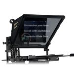 Glide Gear TMP 1000 Teleprompter – All Camera & Smartphones, Tablets – 17" Glass, Tray, Hard Case, No Assembly