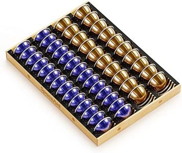 SpaceAid Coffee Pod Holder Drawer Organizer for Nespresso Vertuo Capsule, Bamboo Holder Tray Storage for Nespresso Vertuo, Compatible with 40 Big or 52 Small Vertuoline Pods (Drawer Insert)