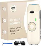 Haarlosy IPL Hair Removal Device, Painless & Efficient Salon Quality Result at Home, IGBT Laser Hair Remover for Women and Men, Long Lasting Smoothness for Bikini Line, Face, Body, Retro Beige