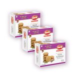 Euro Premium Surti Nankhatai Cookies 500g Pack of 3| Authentic Taste, Traditional Recipe | Shortbread Biscuits & Snacks |Perfect for Tea Time Delights, Family Gatherings