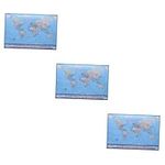 COHEALI 3pcs World Map World Globe 