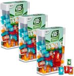 Tic Tac Travels Set: 3 large boxes with 60 mini boxes of 3.8 g each in fruit & mint flavours - ideal for travelling, for treats and as a creative gift idea