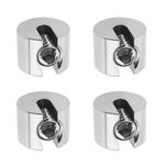 LT Easiyl 4pcs M8x4mm Wire Rope Fixing Clip Stainless Steel Stop Clamp Wire Rope Clamp Non Slip Wire Rope Cable Clamps Clamp Stopper for Tension the Rope, 518-C-BIW