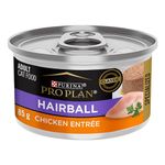 Purina Pro Plan Wet Cat Food, Specialized Hairball Chicken Entrée - 85 g Can (24 Pack)