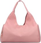 Forestfish Yoga Gym Bag For Women With Shoes Compartment & Wet Dry Storage Pockets Lightweight Duffel Bag, Pink