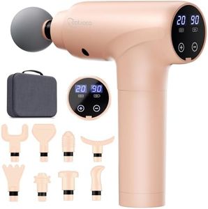 Cotsoco Massage Gun, Muscle Massage Gun Deep Tissue Back Massager for Pain Relief, 20 Speeds Handheld Electric Massager Tool with Silent Brushless Motor, Mothers Day Gift Suitable for Gym Office Home