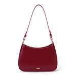 ACUYE Shoulder Bag Y2K Clutch Purse for Women, Crescent Hobo Handbag Leather Top Handle Handbags Crossbody Bag Y2K Fall Fashion Red Purse