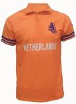 Netherlands 50 Over World Cup Jersey 2023 (Half Sleeves) (Plain Back (NO Player Name), 34 (for 9-10 Years)) Orange