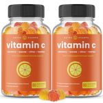 (2 Pack) Vitamin C Gummies for Kids & Adults | 5-in-1 Immune Support Supplement with Elderberry, Rosehips, Citrus Bioflavonoids & Acerola Cherry | VIT C Immune Gummies | 120 Vitamin C Chewable Gummies