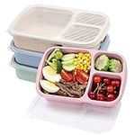 buluker 4 Pack Bento Lunch Box Set 