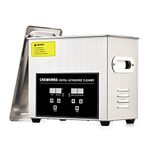 CREWORKS 3L Ultrasonic Cleaner with Digital Timer & Heater, 0.8 Gal. Stainless Steel Ultrasonic Cleaning Machine for Circuit Board, Sonic Cleaner for Professional Jewelry Watch Glasses and More
