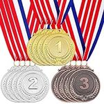12 Pieces Award Medals 1st 2nd 3rd 