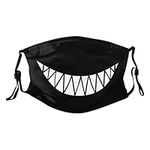 Funny Shark Teeth Smile Face Mask, 