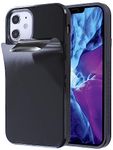 MONCABILE Case That Sticks to Anything Zero Gravity Phone Case for iPhone 12 Pro Max Sticky Pluto Nano Suction Adhesive Black AntiGravity Case (ip12promax)