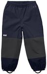 Helly Hansen Boys Waterproof Windproof Outdoor K Shelter Pant, 597 Navy, Size 7 US