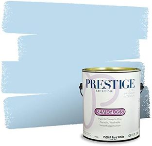 PRESTIGE Paints Interior Paint and Primer In One, 1-Gallon, Semi-Gloss, Comparable Match of Valspar* Clear Blue Sky*