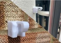 HandleStay - the Door Handle Stay Hook for Doors that open onto walls - No need to drill into door, Easy Latching! (White)