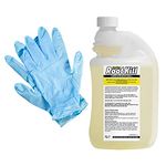 Weedblast RootKill Weedkiller 1 Litre, Super Strength 360 g/L Glyphosate Concentrated Weed Killer, Pair of Gloves, Integral measuring device