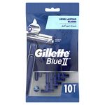 Gillette Blue II Fixed Head Disposable Razors - Pack of 10