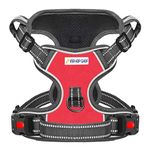 Indihopshop PRO Harness No Choke | Reflective (L, Red)