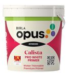 Birla Opus Calista Pro White Primer Paint (20L)-Superior Whiteness Matt Finish-Excellent Adhesion, Low Odour-Interior Walls, Home, Office, Bedroom, Living Room-Chalking Alkali Resistant
