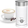 SIMPLETaste Mousseur à lait électrique 4 en 1, mousseur à lait automatique chaud et froid et chauffe-lait pour latte, cappuccinos (Blanc)