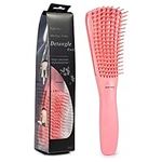 BESTOOL Detangler Brush, Detangling Brush for Natural Hair, Curly Hair Brush Detangle All Wet or Dry Afro America 3a to 4c Wavy Kinky Curly Coily Hair (Pink)