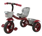 JoyRide Crazy Pro Baby Trike|Tricycle with Dual Storage Basket for Kids|Boys|Girls Age 2 to 5 Years Tricycle (red)