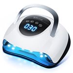 220W LED UV Light Dryer for Nails Gel Polish with 57 Lamp Beads 4 Timer Setting & LCD Touch Display Screen, Auto Sensor, Professional Nail Light…